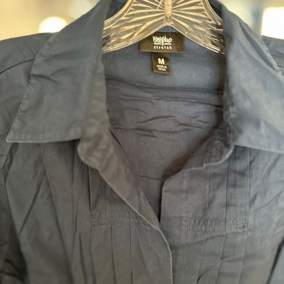 Mossimo Navy Button-Up Shirt - Picture 2 of 2